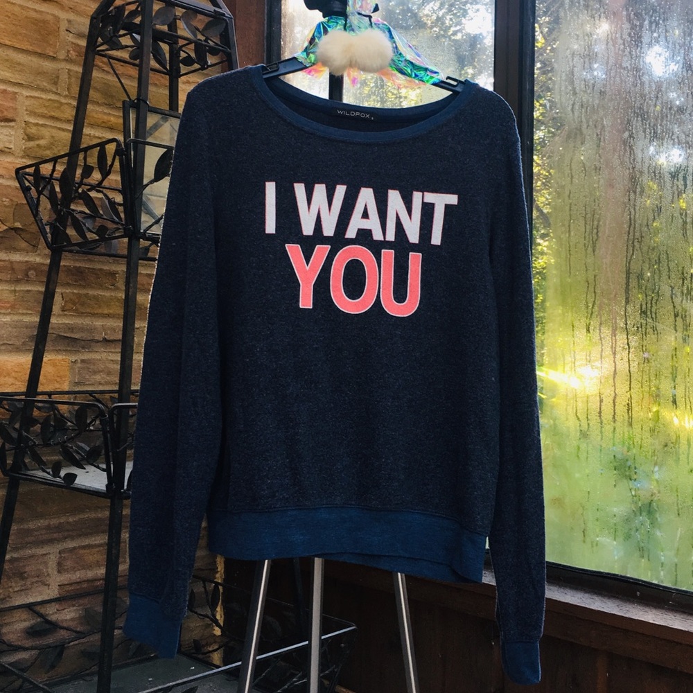 NWOT! WILDFOX I Want You Jumper